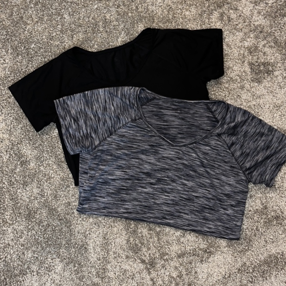 RBX loose fit athletic t-shirts (black and black/grey) - Medium